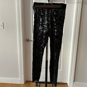 Express black sequin legging